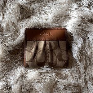 Coach Tan Brown Camel Wallet (Mini) Card Holder